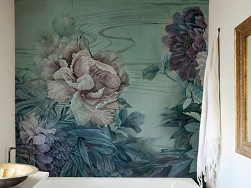 FLORALIA - Glass-fibre bathroom wallpaper by Wall&decò