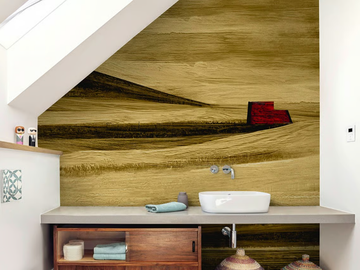 GOLDEN FIELDS - Glass-fibre bathroom wallpaper by Wall&decò
