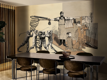 GOLFING - Panoramic wallpaper by Wall&decò