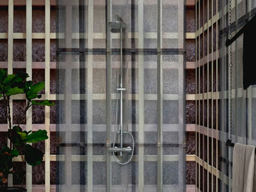 IPPODAMO - Glass-fibre bathroom wallpaper by Wall&decò