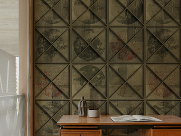 LÀ DOVE IL VENTO - Check vinyl wallpaper by Wall&decò