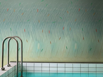 NEXT WAVE - Glass-fibre bathroom wallpaper by Wall&decò