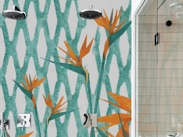 REGINAE - Bathroom wallpaper by Wall&decò