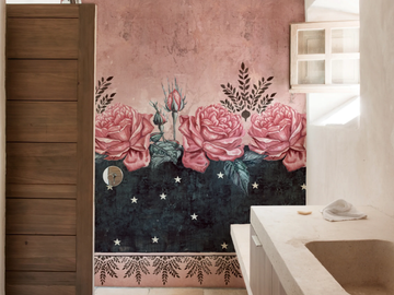 ROSA DI SERA - Bathroom wallpaper by Wall&decò