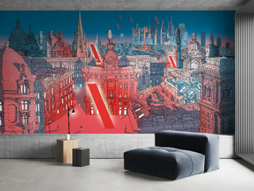 ALIEN INVASION - PVC free, eco-friendly, washable wallpaper by WallPepper®/Group
