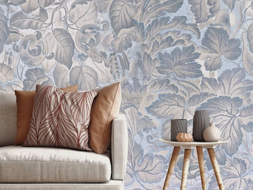 BLUE FLANDRE - Classic wallpaper, eco-friendly, PVC free and washable by WallPepper®/Group