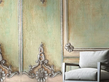 BOISERIE A CONCHIGLIA - Wallpaper, PVC free, eco, washable by WallPepper®/Group