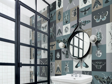 BUGS - Tropical wallpaper, eco-friendly, PVC free and washable by WallPepper®/Group
