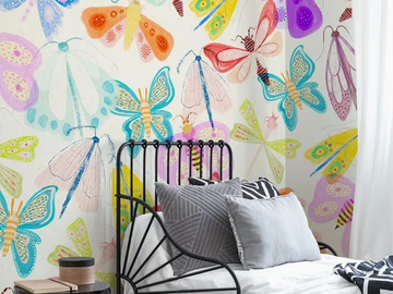BUTTERFLY - Ageless wallpaper, eco-friendly, PVC free and washable by WallPepper®/Group