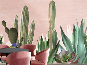 CAPTIVATING CACTII - PVC free, eco-friendly, washable wallpaper by WallPepper®/Group