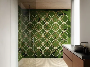 CIRCLE - Geometric wallpaper, PVC free, eco-frindly, washable by WallPepper®/Group