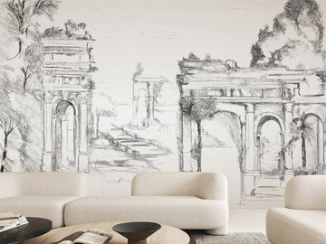 CITTÀ PERDUTA - PVC free, eco-friendly, washable wallpaper by WallPepper®/Group