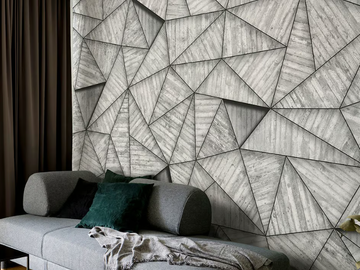 CONCRETO - Geometric wallpaper, PVC free, eco-friendly, washable by WallPepper®/Group