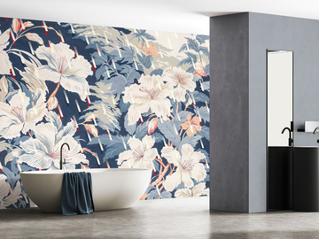 DANCING IN THE RAIN - PVC free, eco-friendly, washable wallpaper by WallPepper®/Group