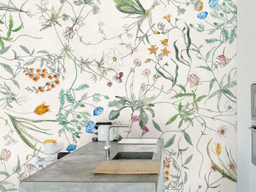 ERBARIO - Natural wallpaper, PVC free, eco-friendly, washable by WallPepper®/Group