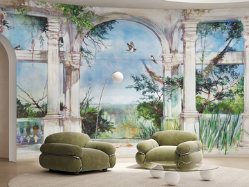 FIABA - PVC free, eco-friendly, washable perspective wallpaper by WallPepper®/Group