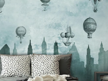FLYING HIGH - Modern wallpaper, eco-friendly, PVC free and washable by WallPepper®/Group