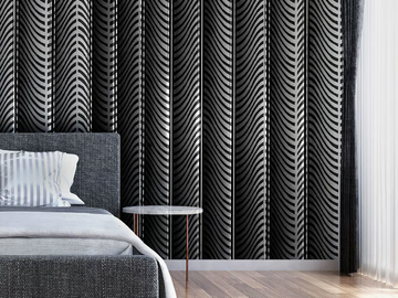 LONG WAVE - Geometric wallpaper, PVC free, eco-friendly, washable by WallPepper®/Group