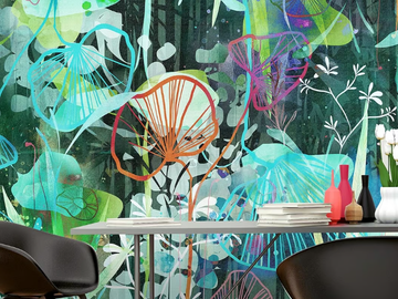 MACROTROPIC - Tropical wallpaper, PVC free, eco, washable by WallPepper®/Group