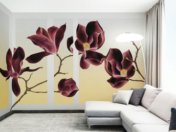MAGNOLIA - PVC free, eco-friendly, washable natural wallpaper by WallPepper®/Group