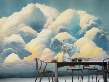 NIMBUS - PVC free, eco-friendly, washable natural wallpaper by WallPepper®/Group