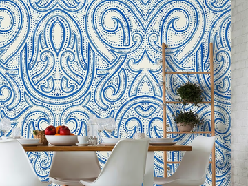 ORNAMENTAL - Modern wallpaper, eco-friendly, PVC free and washable by WallPepper®/Group