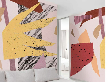 ROYAL WATERMELON - Tropical wallpaper, eco-friendly, PVC free and washable by WallPepper®/Group