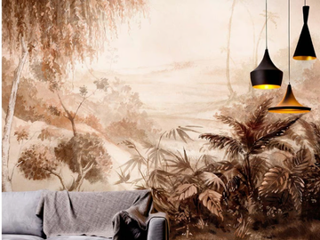 SILENT LANDSCAPE - Tropical wallpaper, eco-friendly, PVC free and washable by WallPepper®/Group