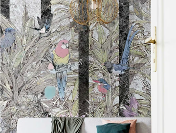 STRIPED FANTASY - Tropical wallpaper, eco-friendly, PVC free and washable by WallPepper®/Group