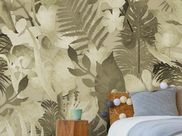 TROPIC TREASURES - Tropical wallpaper, PVC free, eco, washable by WallPepper®/Group