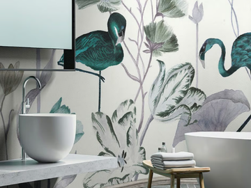 WONDERLAND - Tropical wallpaper, PVC free, eco-friendly, washable by WallPepper®/Group