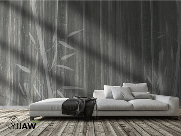 BAMBOES - Motif fire retardant washable nonwoven wallpaper by WALLYART