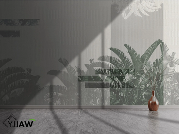 RIO - Fire retardant washable Tropical nonwoven wallpaper by WALLYART