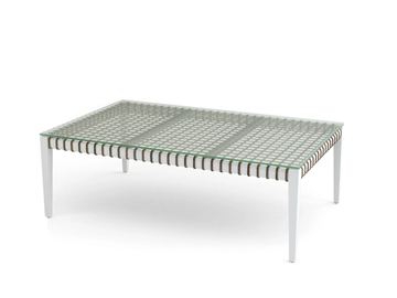 DELTA - Rectangular aluminium coffee table by Walters