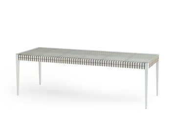 DELTA - Rectangular aluminium dining table by Walters
