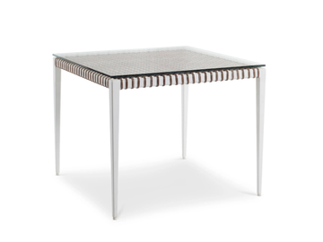 DELTA - Square aluminium dining table by Walters
