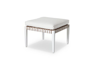 DELTA - Square aluminium garden footstool by Walters