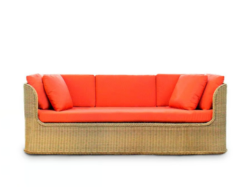 FRENCH BRAID - 3 seater resin garden sofa by Walters