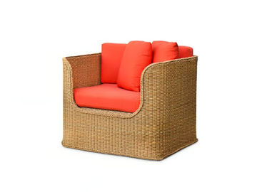 FRENCH BRAID - Resin garden armchair with armrests by Walters