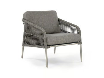 KELLIS - Garden aluminium easy chair with armrests by Walters