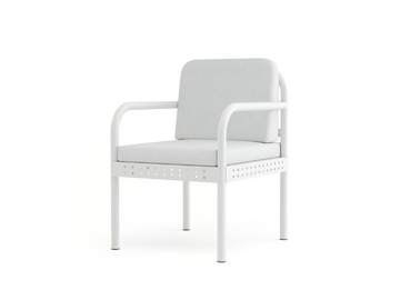 LIFESAVER - Upholstered powder coated aluminium garden chair by Walters