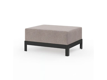 MORE COMFORT - Square fabric garden footstool by Walters