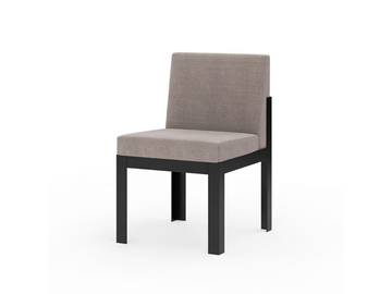 MORE COMFORT - Upholstered steel garden chair by Walters