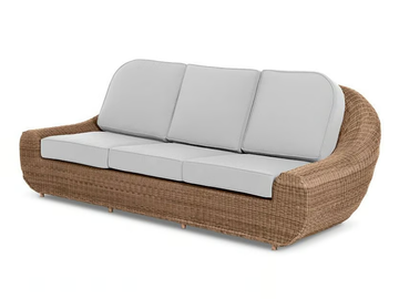 RANDI - Upholstered 3 seater resin garden sofa by Walters