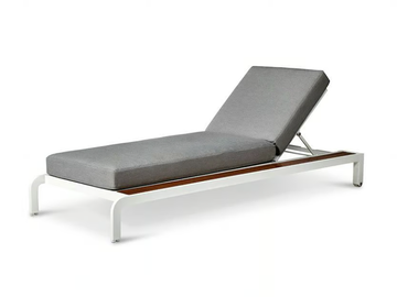 REGATTA - Recliner aluminium sun lounger with castors by Walters