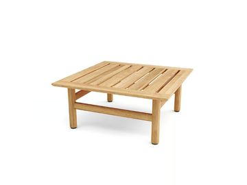 STRINGER - Square teak coffee table by Walters
