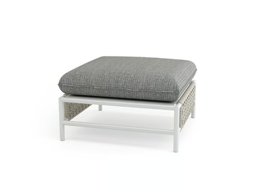 SUMMER - Square aluminium garden footstool by Walters