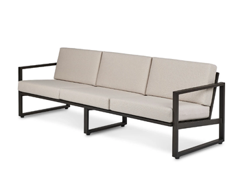 TIDAL - 3 seater upholstered aluminium garden sofa by Walters