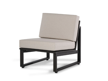 TIDAL - Garden upholstered aluminium easy chair by Walters