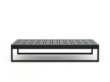 TIDAL - Rectangular aluminium coffee table by Walters
